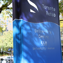 Toronto Rehab front sign