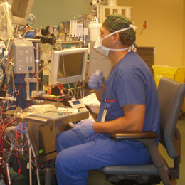 Male Perfusionist At The Pump