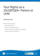 Cover of UHN Brochure