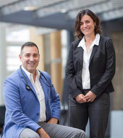 Dr. Diego Delgado and Dr. Carolina Alba