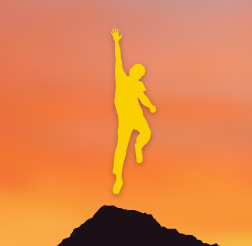 illustration of a person jumping