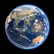 globe of the planet earth