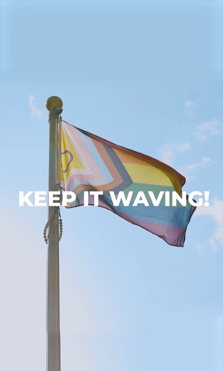 image of the Pride flag from the Reel