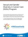 Cover of Sexual and Gender Diversity in Cancer Care Program Brochure