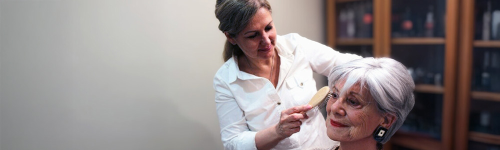 a wig fitting appointment