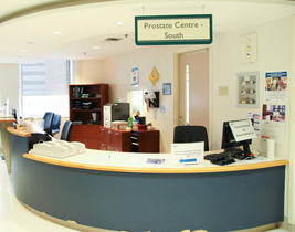 Prostate Clinic waiting area