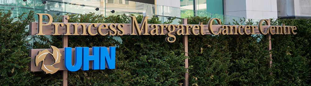Princess Margaret Cancer Centre signage at front of building