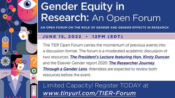 Gender Equity in Research, an Open Forum