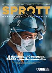​​​​​​​​​Sprott Department of Surgery Cover