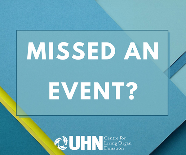 Missed an event?