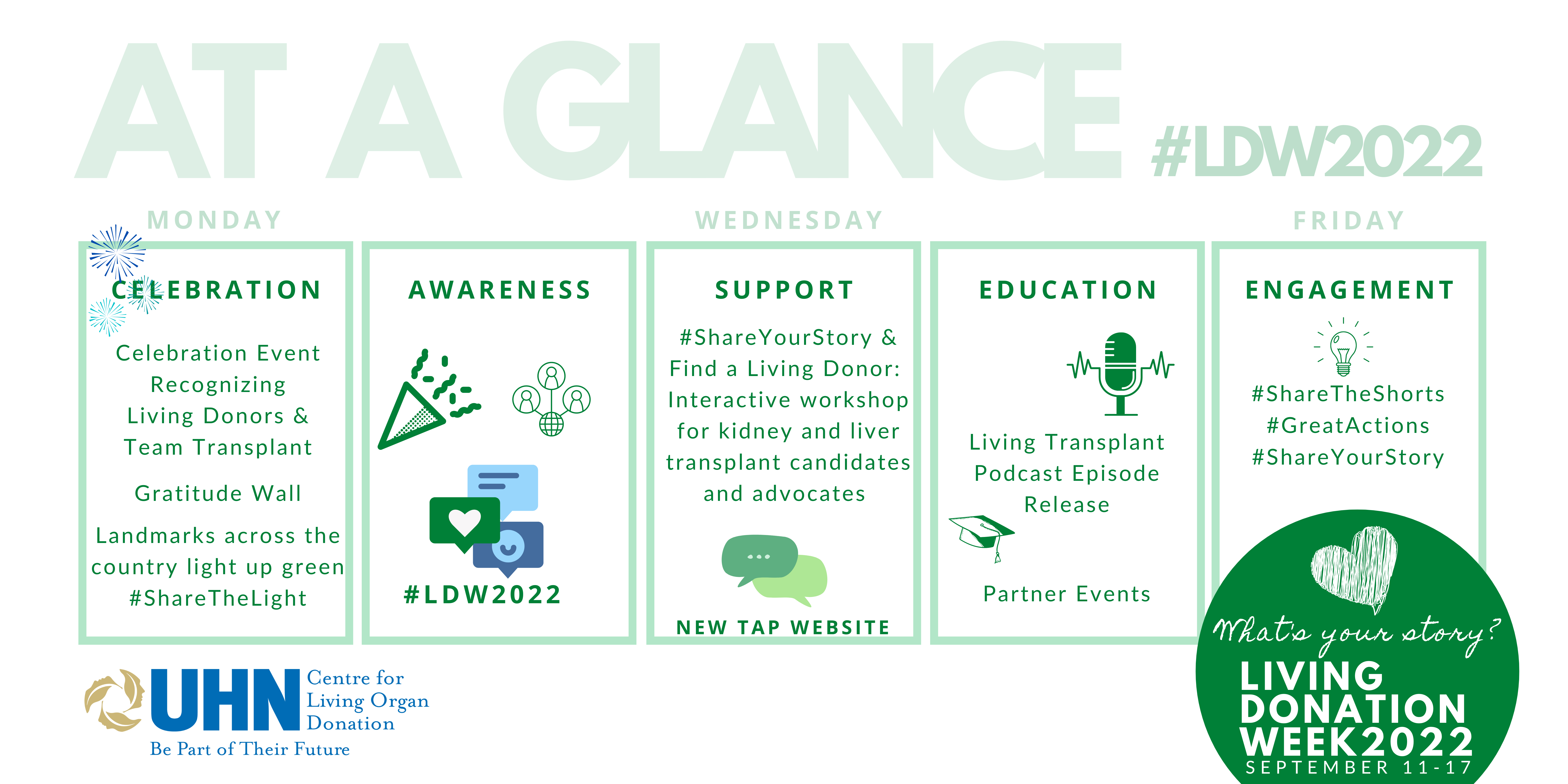 At a Glance: Celebration. Awareness. Support, Education. Research