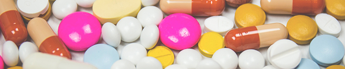 close-up of assorted pills