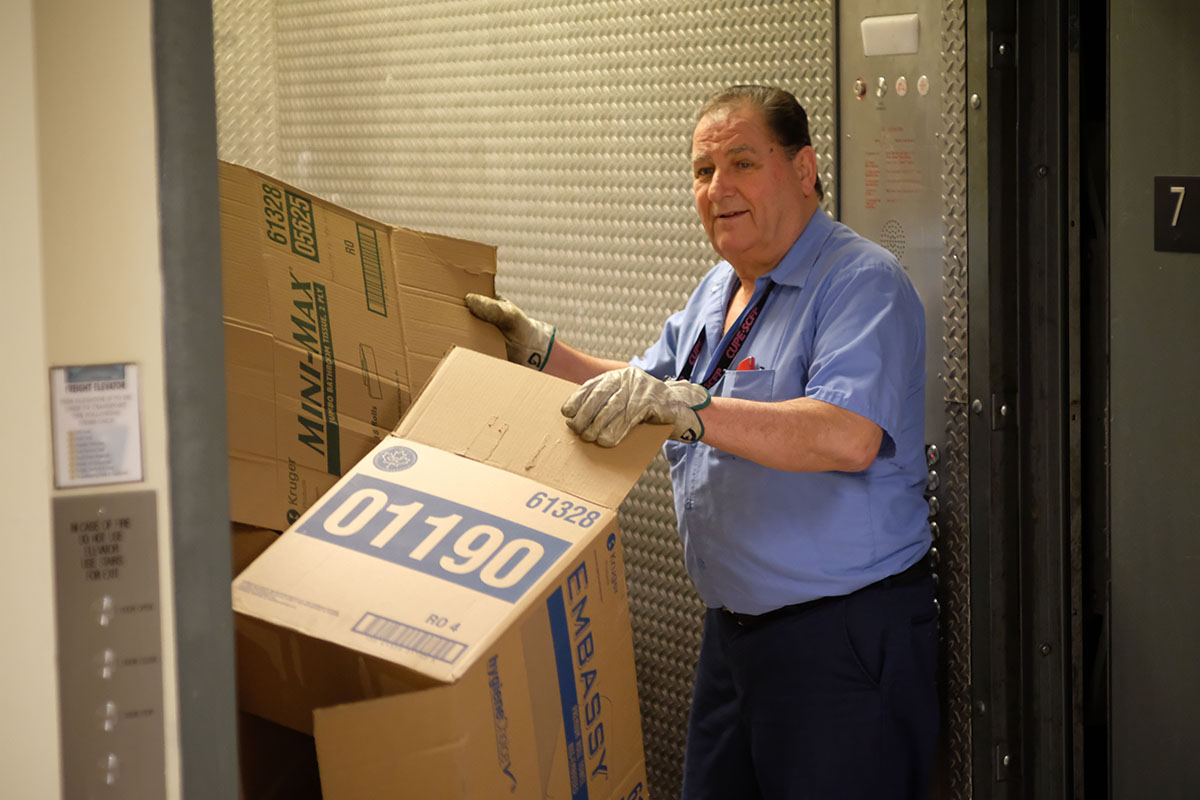 Gus from Enviro Services at TGH 