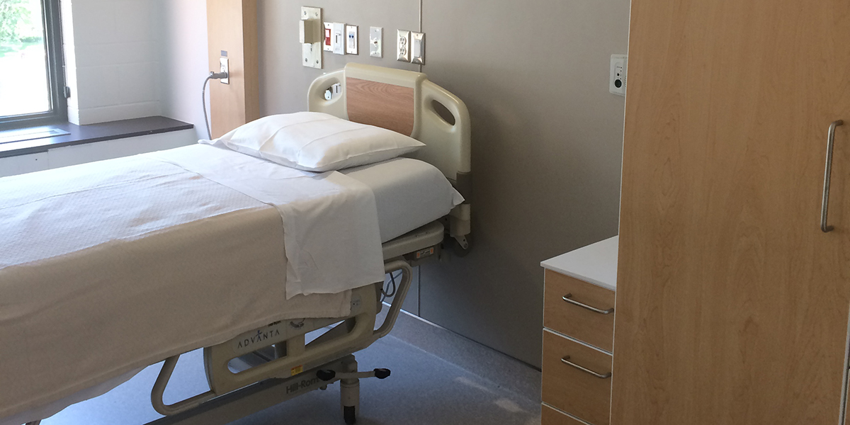 Lyndhurst Centre Patient room after renovations
