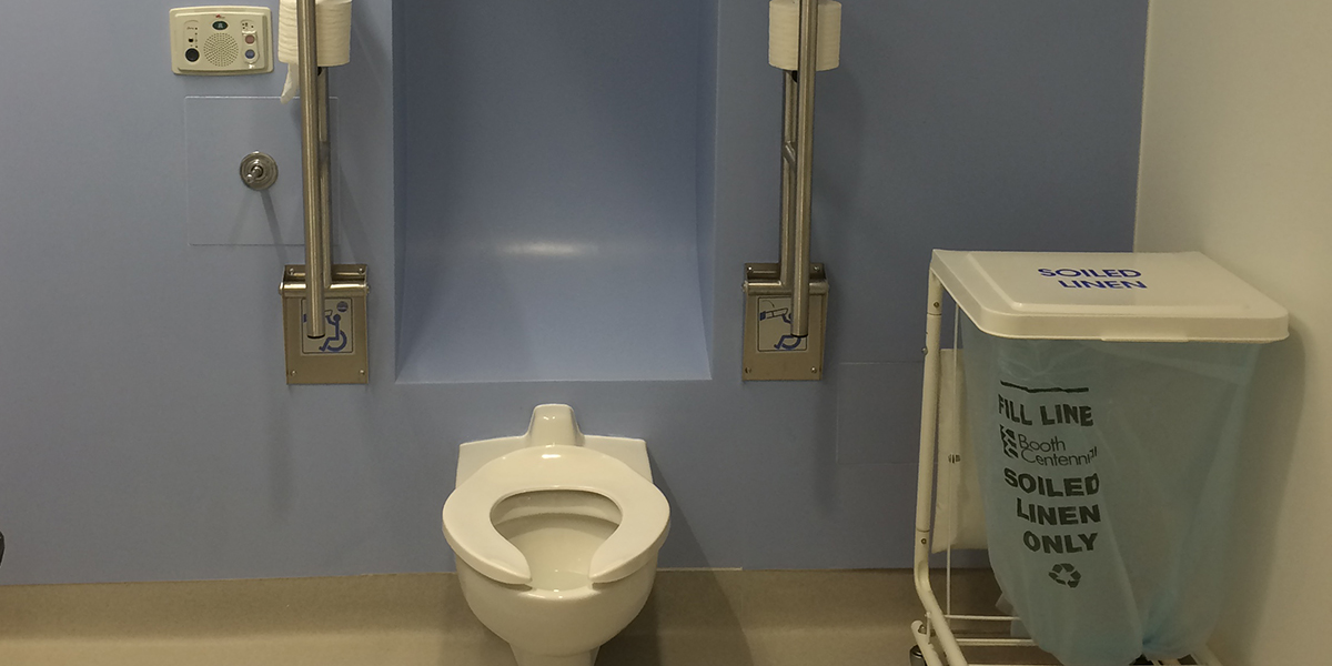Lyndhurst Centre washroom after renovations