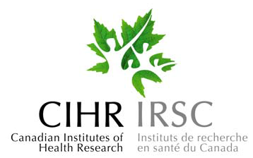 Image of CIHR logo with green maple leaf