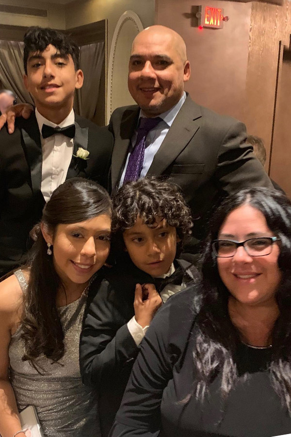 Robert Arias and his family
