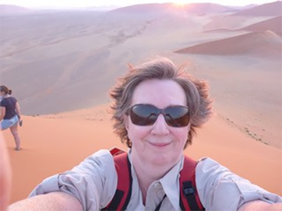 Judy selfie at sand dunes 
