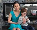 Cynthia Cheng Mintz and her son 
