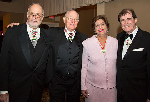 Image of four UHN doctors who received Order of Ontario