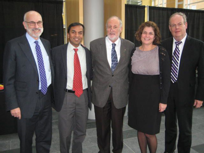Colleagues attended a thank-you reception for Dr. Levy