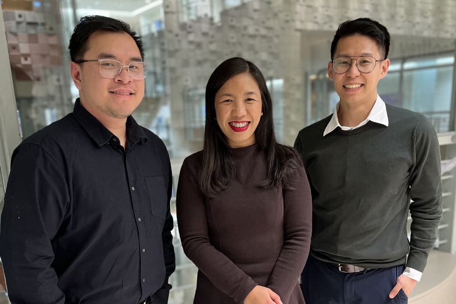 Dr. John Miro, Dr. Adeline Gonzales and Dr. Charles Tan 