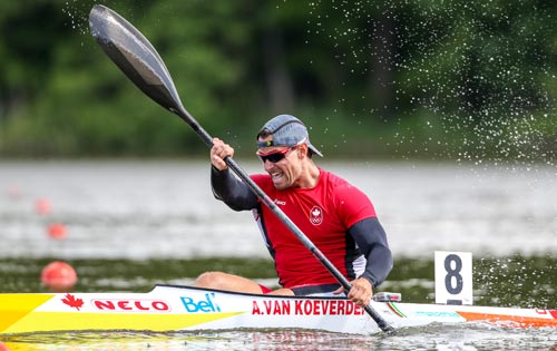 Image of Adam kayaking 