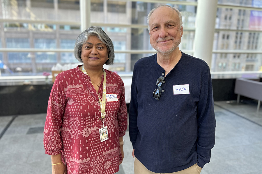 Madhu Sharma and David Johnston