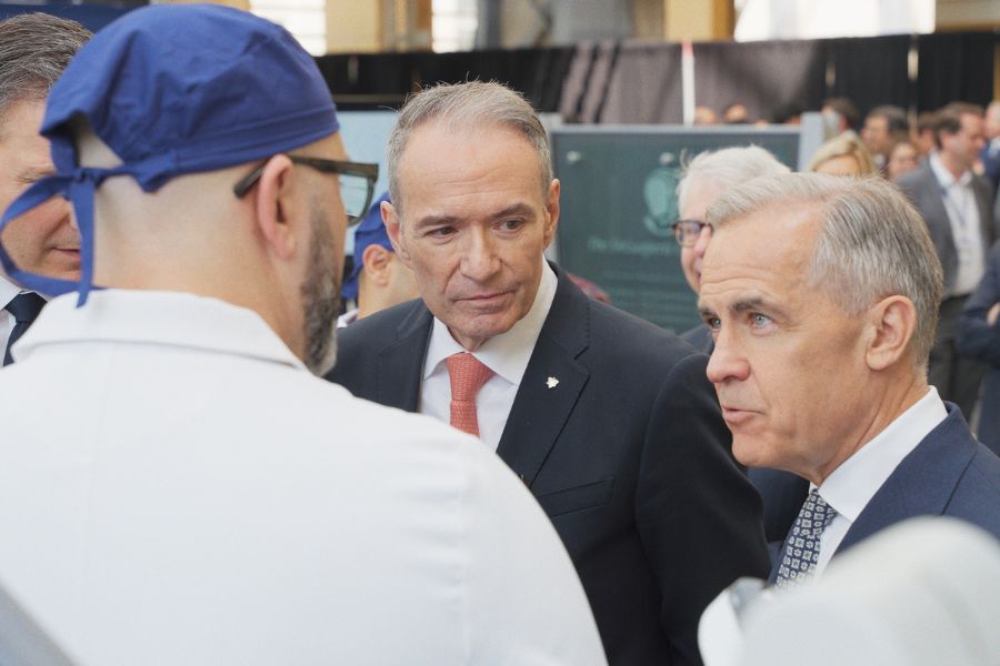 Mr. Mark Carney and Dr. Kevin Smith, President and CEO of University Health Network