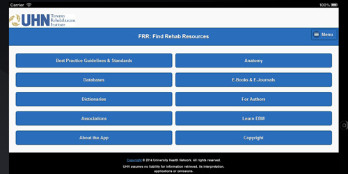 Image of FRR iPhone app