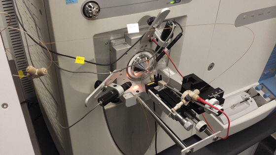 Image of Close-up of the mass spectrometer