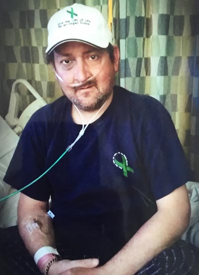 Andrew, awaiting transplant at Toronto General Hospital