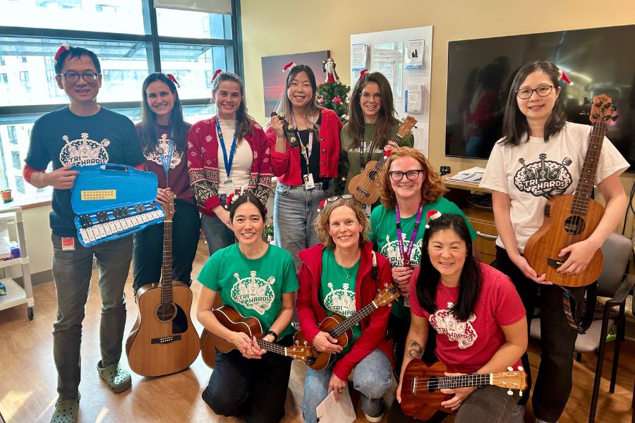 The TRI Hards, a music band of UHN staff members