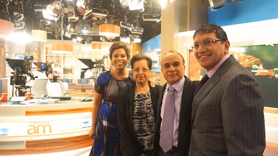 Photo from set of CanadaAM 