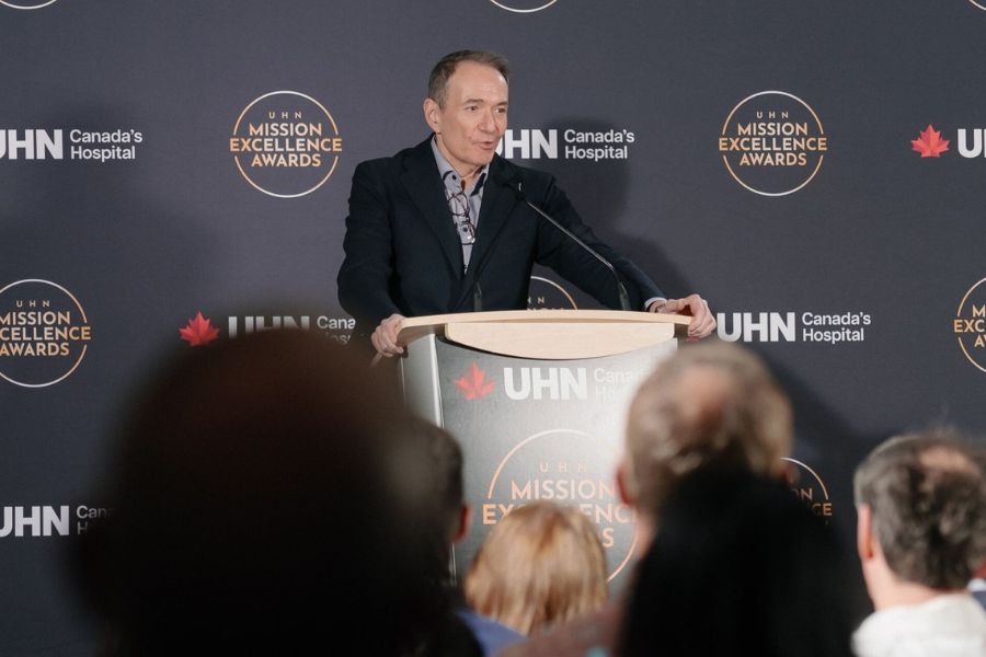 Dr. Kevin Smith speaking at the Mission Excellence Awards