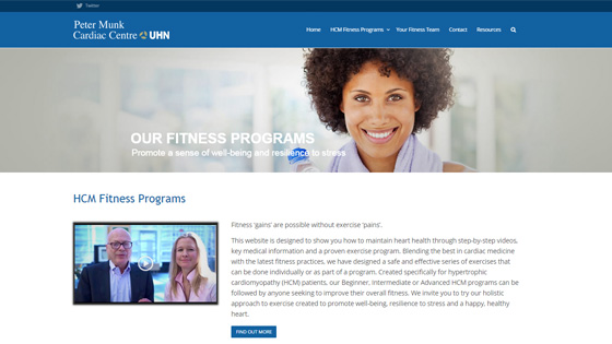Image of HCM Fitness Page