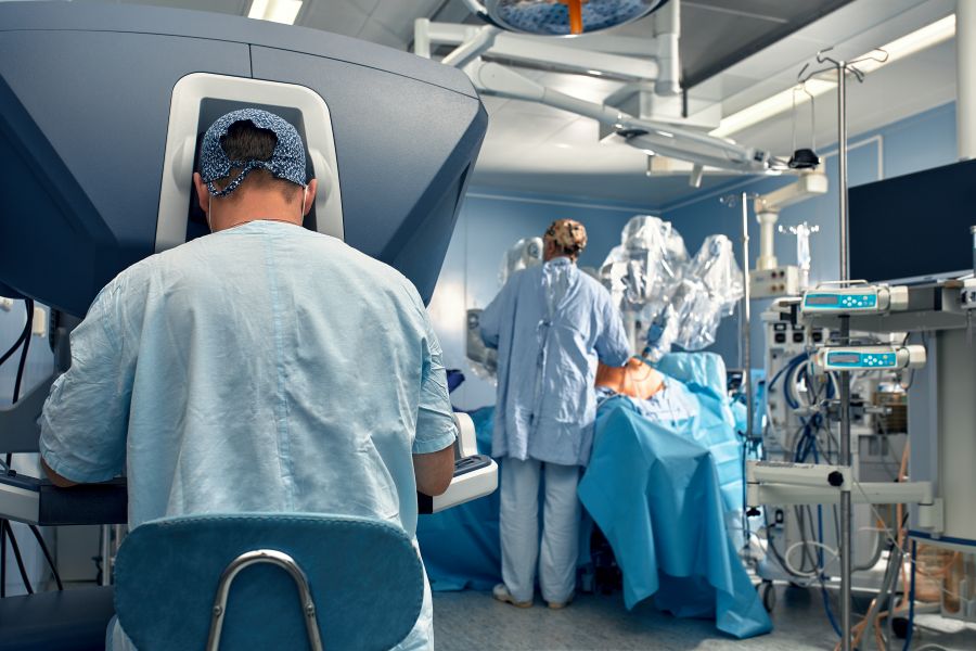 Staff member in surgery