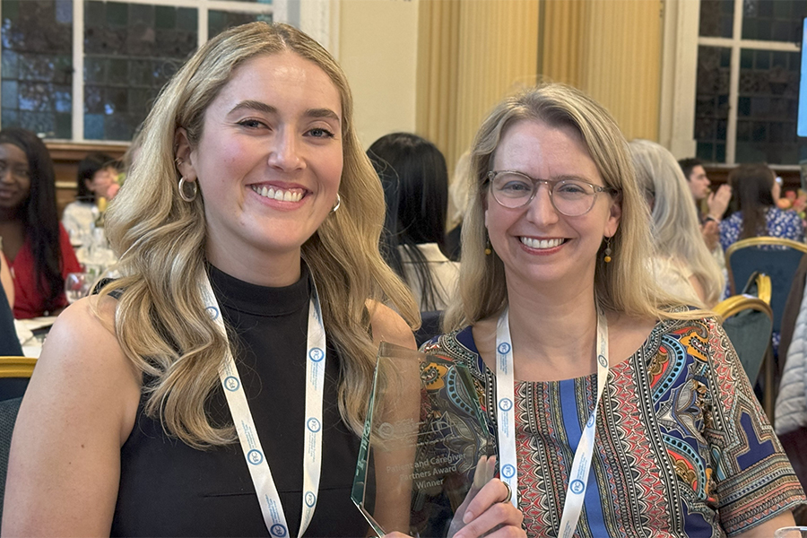 Isabelle Caven (L) and Dr. Karen Okrainec