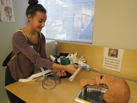 Olivia in TGH Respiratory Therapy