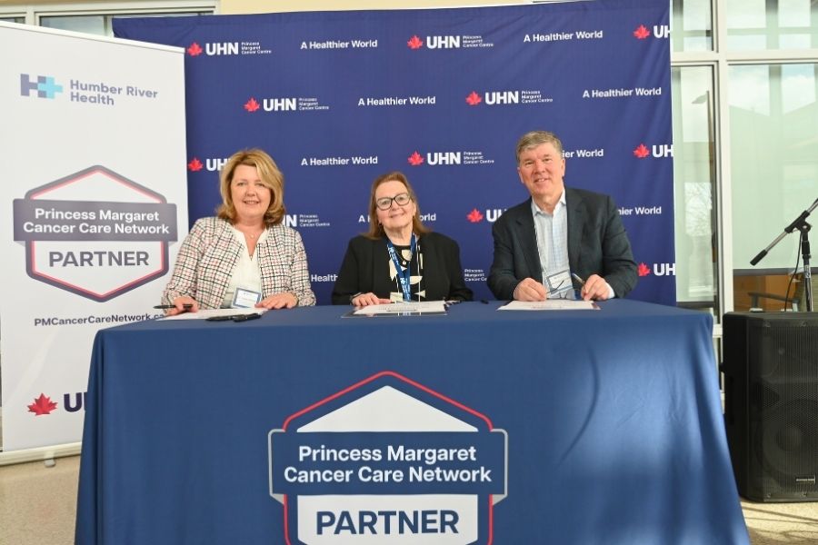 Humber River Health event celebrating joining the Princess Margaret Cancer Care Network
