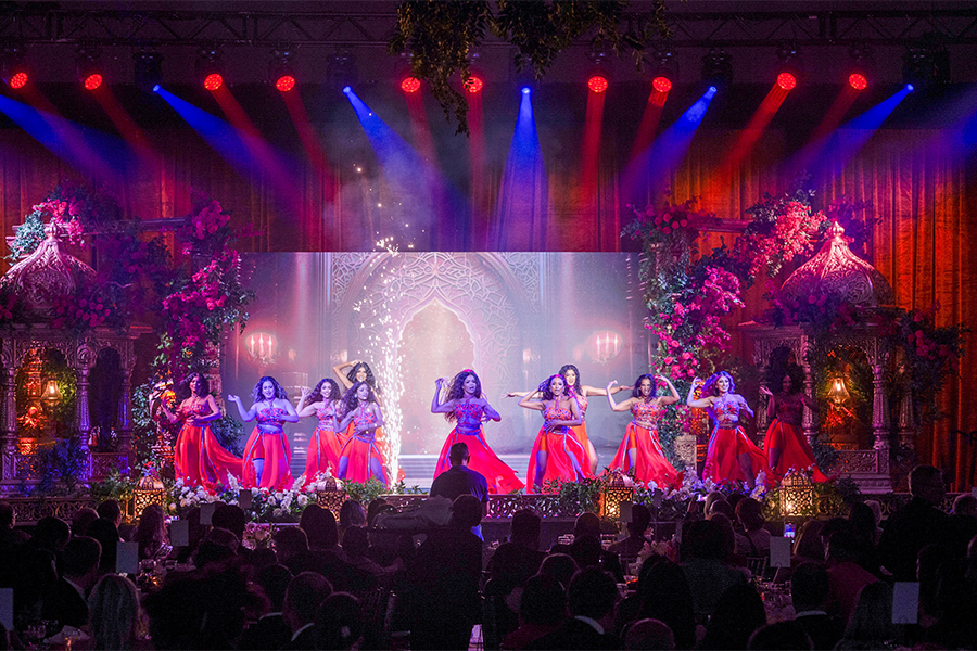 Colourful photo from the Diwali gala