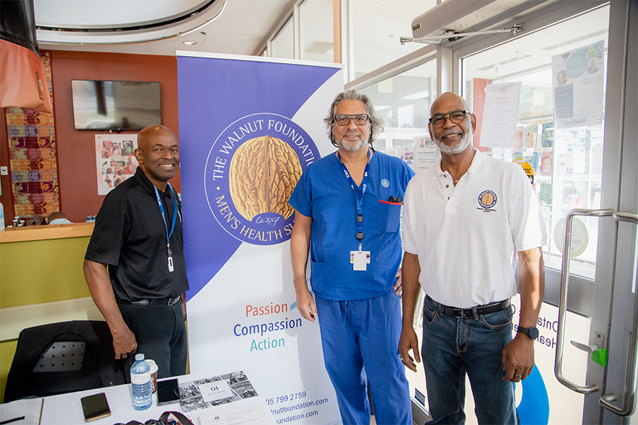 Dr. Niel Flesher, Anthony Henry, and Simon Samuel