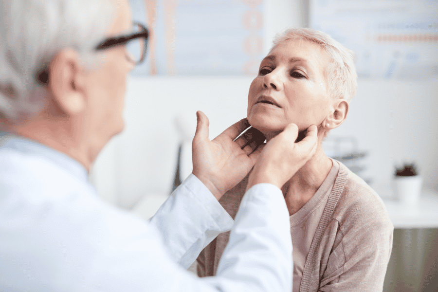 older patient thyroid check doctor