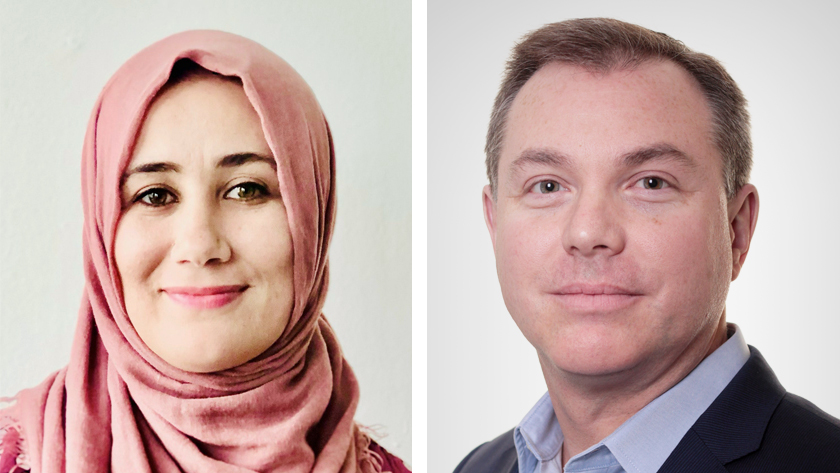 Dr. Wahiba Dhahri and Dr. Michael Laflamme