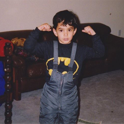 Young Andrew as Batman