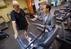 Cardiac Rehab Dr. Paul Oh and patient