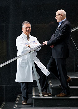 Dr. Barry Rubin (left) and Dr. Harry Rakowski (right)