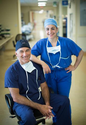 Dr. Maral Ouzounian, right, and Dr. Chris Caldarone