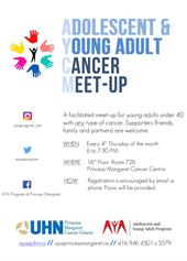 AYA Cancer Meet-Up Poster