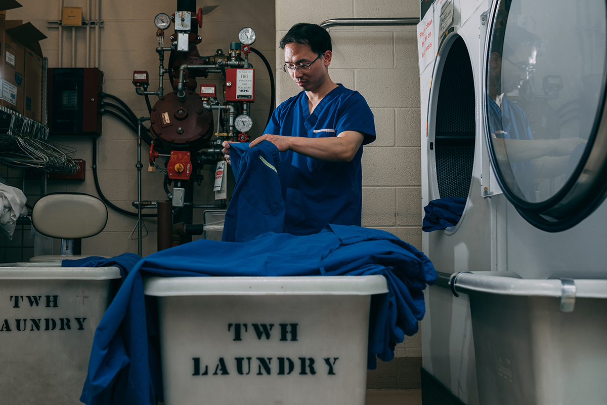 Huy Ly from Laundry/Linen 